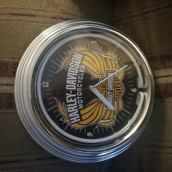 HarleyDavidson Wall Decor Harley Davidson Clock Poshmark